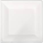 DEPA® - ® Board | Carré | 1 Profession Bagasse (pulpe de canne à sucre) 26x26cm | Blanc | 50 pièces