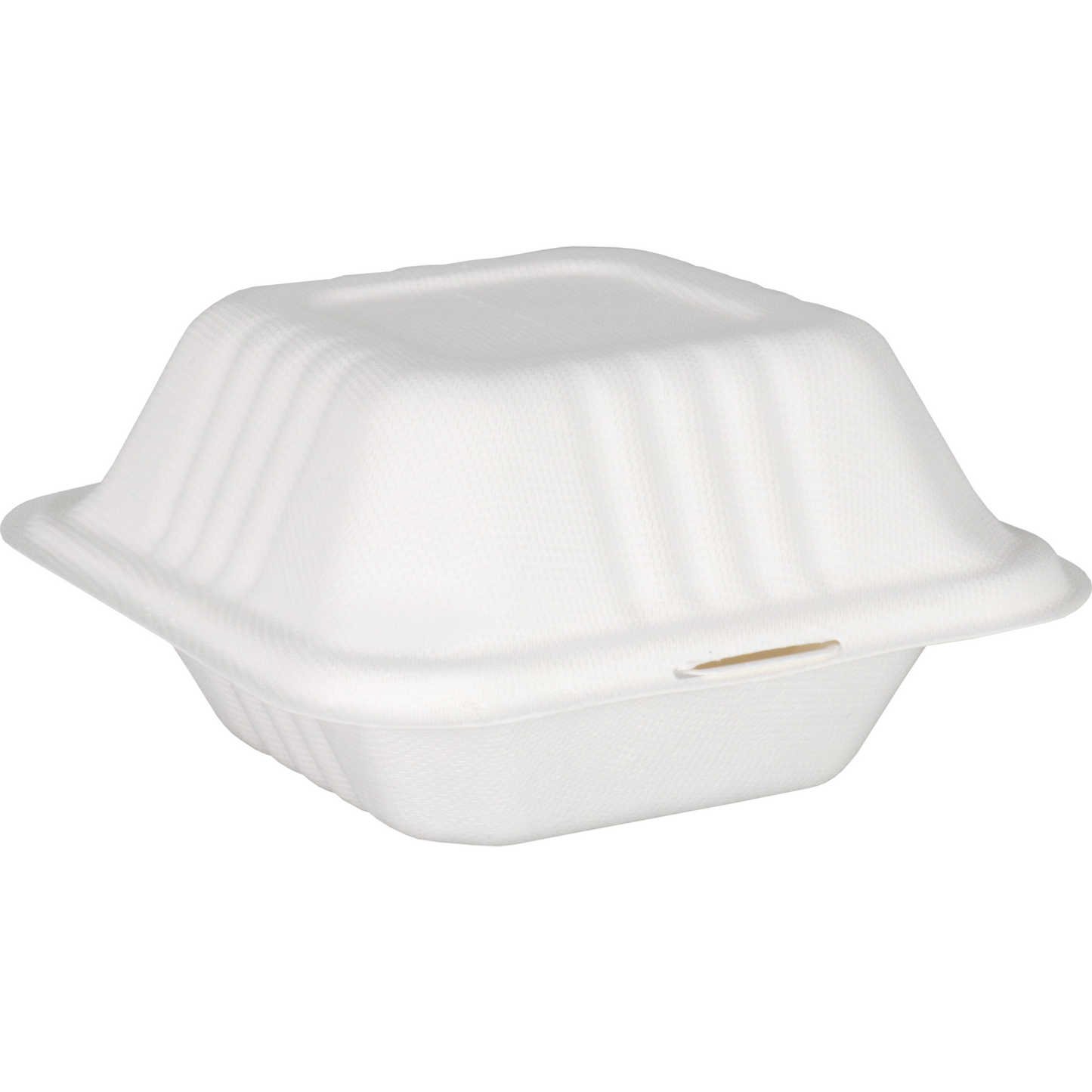 Klika -  Bak | Bagasse (suikerrietpulp) | hamburgerbox | 150x150x78mm | wit | 500 stuks
