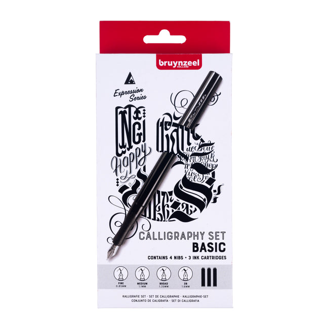 Bruynzeel -  Kalligrafieset sion Basic set à 8 delen