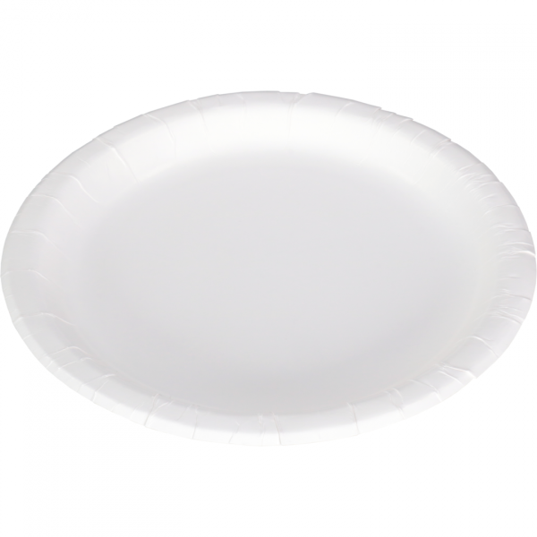 Biodore - Cardboard plate 22cm white 100 pieces organic