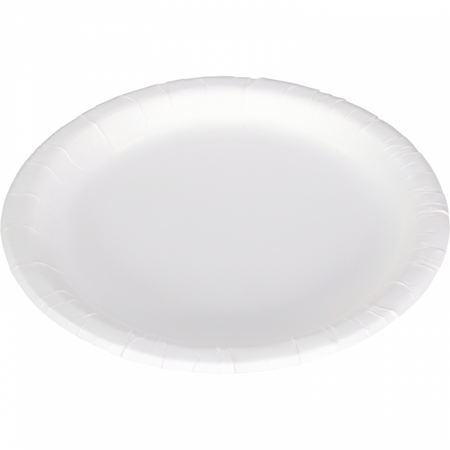 Biodore - Plato de cartón 22cm blanco 100 piezas orgánico