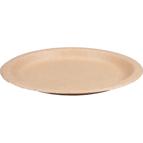 Depa - Bord | rond | 1-vaks | karton | Ø22cm | naturel | 100 stuks