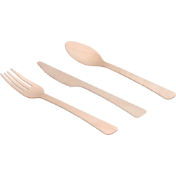 Depa - Fork | Bois | 160 mm | Natural | Sac de 200 pièces