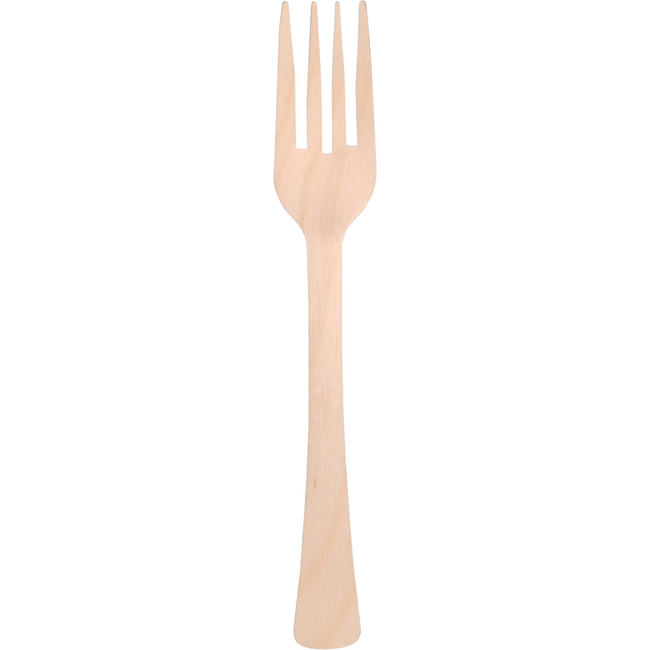 Depa - Fork | Bois | 160 mm | Natural | Sac de 200 pièces