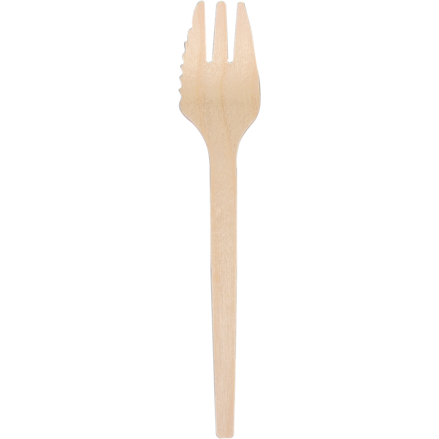 forchetta snack con tagliente 140mm 200 pezzi legno | 5 pezzi
