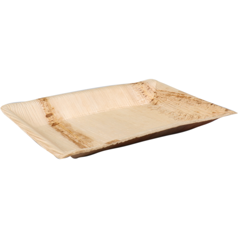 Depa - Bord | rechthoekig | 1-vaks | palmblad | 25x16cm | naturel | 25 stuks