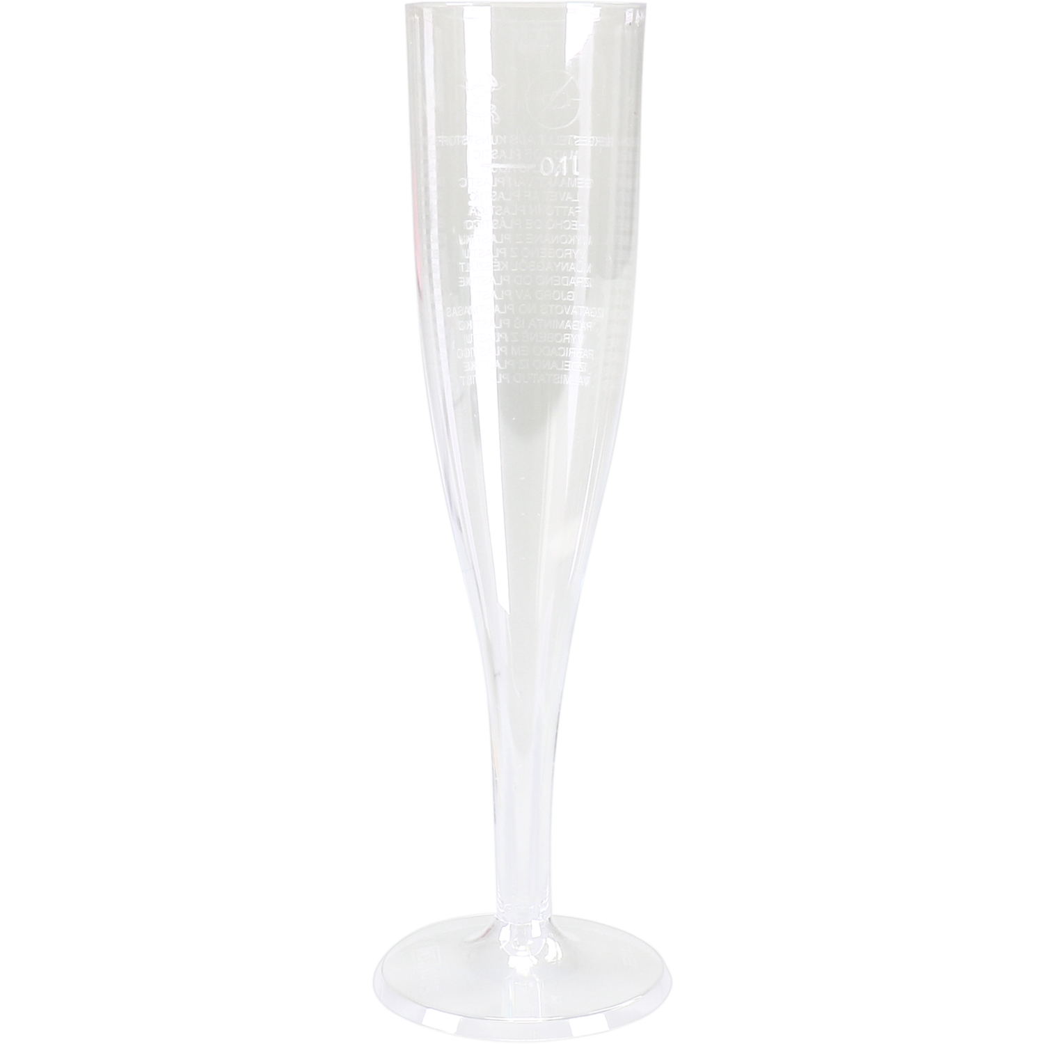 Calice di champagne trasparente con base 10 pezzi