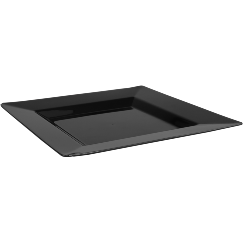 Depa® - ® Bord | reusable | vierkant | 1-vaks | pS | 24x24cm | zwart | 20 stuks