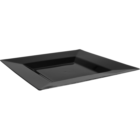 Depa® - ® Bord | reusable | vierkant | 1-vaks | pS | 27x27cm | zwart | 20 stuks