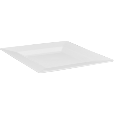 Depa® - Plastic Bord, herbruikbaar 16.5x16.5cm wit 20 stuks