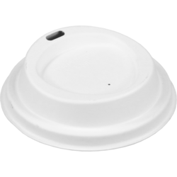 DEPA - LID | Bagasse (pulpe de canne à sucre) Ø90 mm | Blanc | 50 pièces