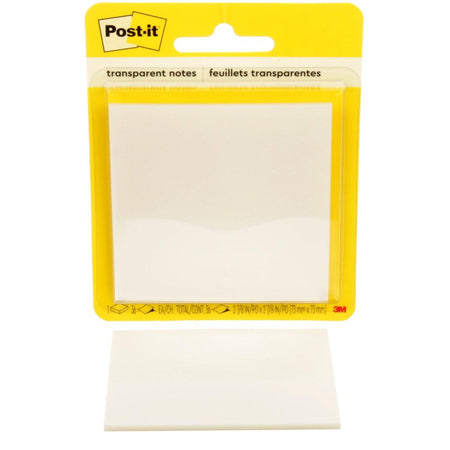 Post-it - Transparent Notes, 36 sheets, ft 73 x 73 mm, on blister