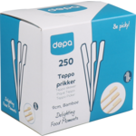 Depa - Prikker | Teppo Skewer | Bamboe | 90mm | naturel | 250 stuks