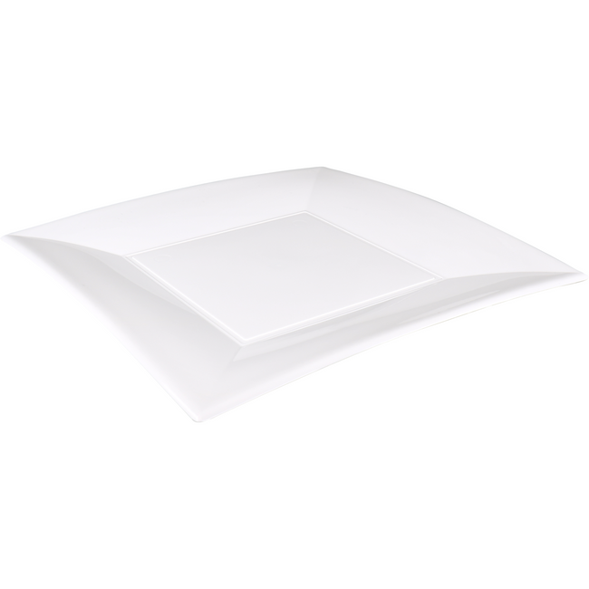 Paardekooper -  Bord | Use reuse | reusable | vierkant | 1-vaks | pP | 29x29cm | wit | 144 stuks