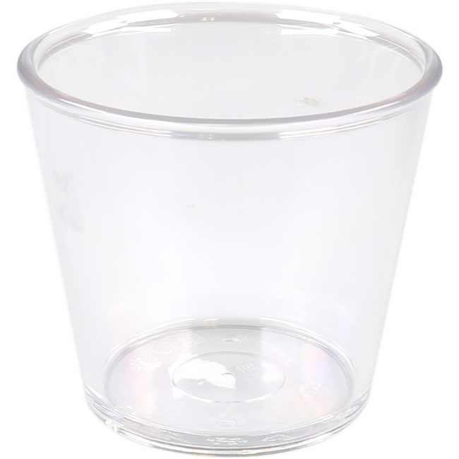 Ornamin - | Cup | SAN | reusable | unbreakable | 250ml | crystal clear | 10 pieces