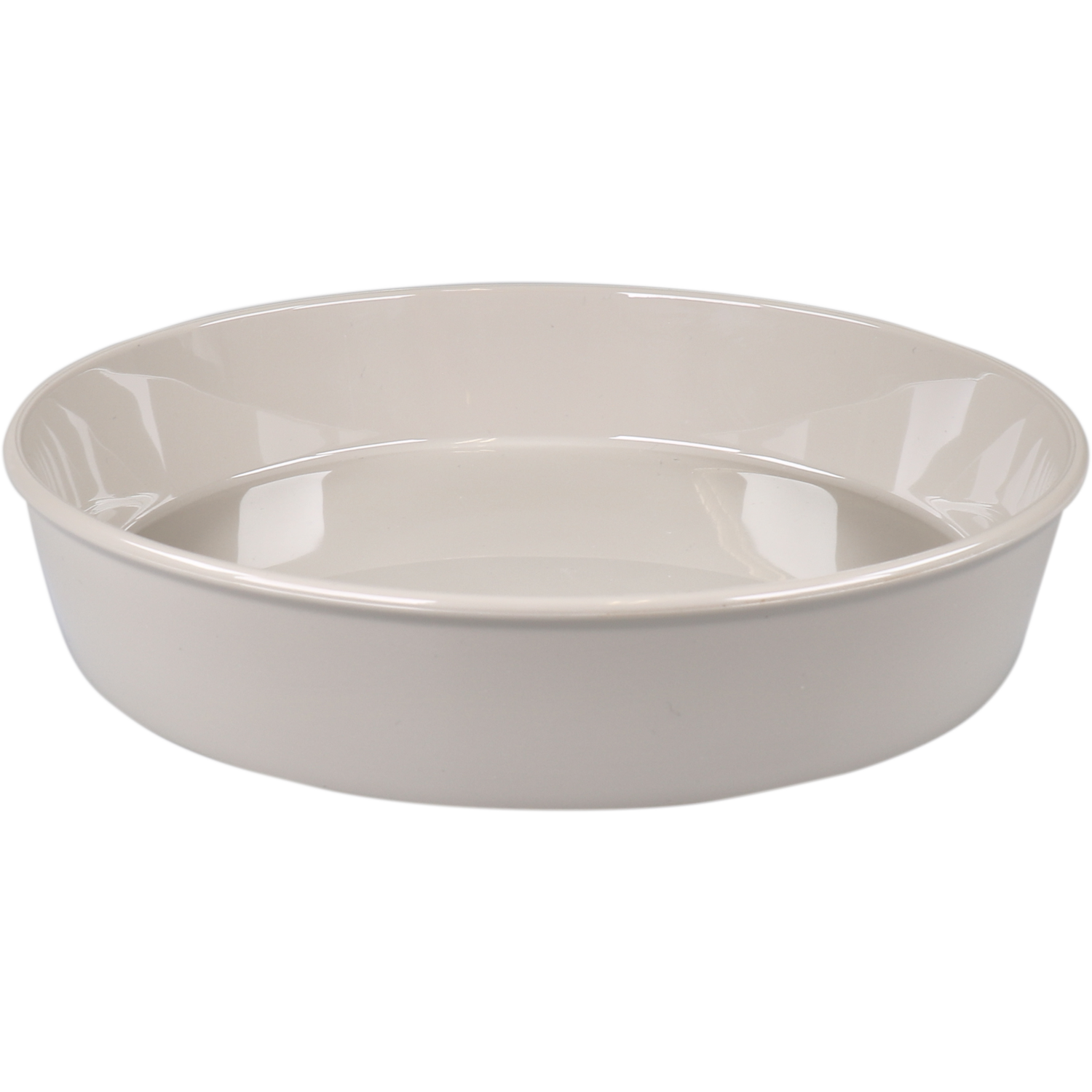 Ornamin -  Schaal | reusable | onbreekbaar | sAN | rond | 600ml | 37mm | ∅200mm | beige | 10 stuks