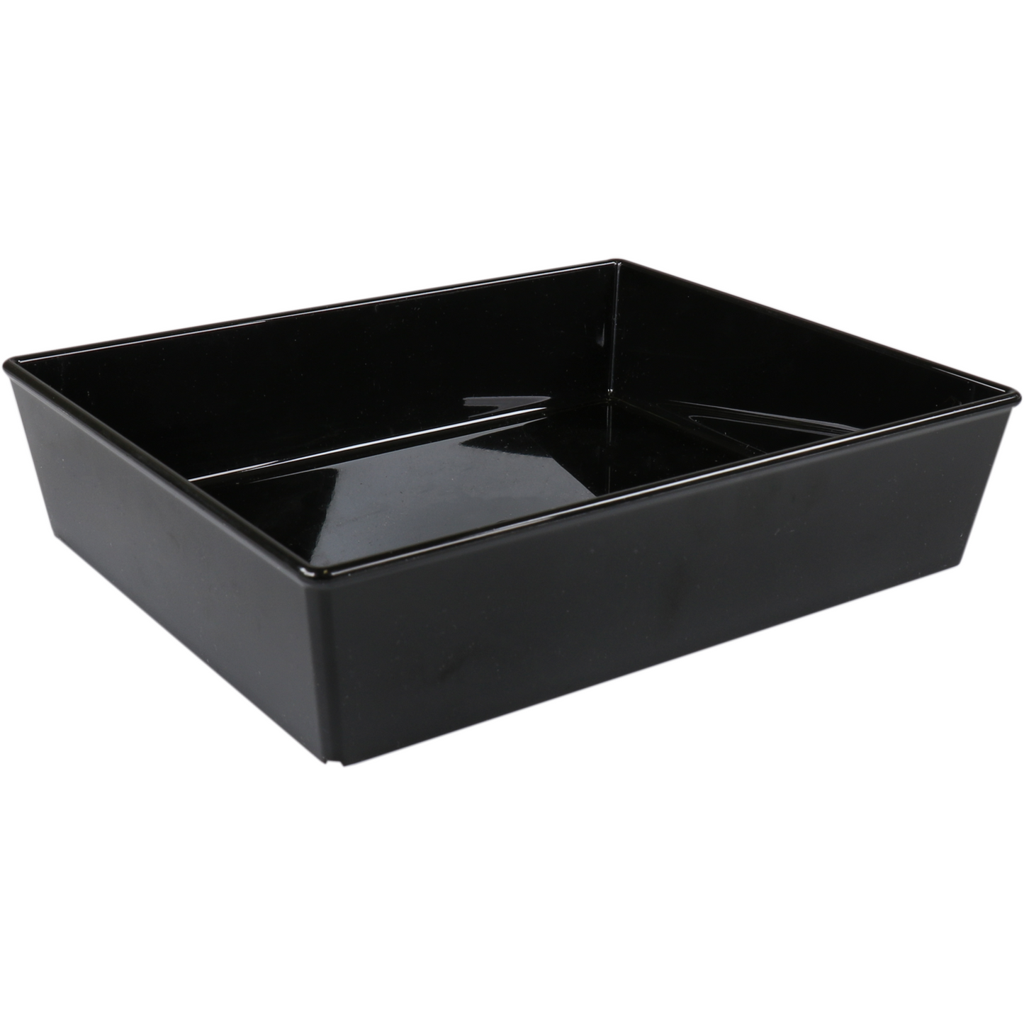 Ornamin - Skala Wiederverwendbar | Unzerbrechlich | San | rechteckig 1250 ml | 220x180x50mm | Schwarz | 10 Stück