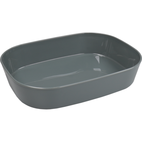 Circ - Schaal | menuschaal | reusable | 1-vaks | pP | rechthoekig | 1100ml | 236x181x47mm | grijs | 48 stuks