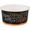 Depa -  Cup | ijscup | 150ml | 6oz | Ø 96mm | 49mm | karton + PE | zwart/oranje | 1000 stuks
