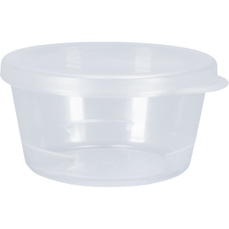 Circ -  Cup | sauscup | met deksel | reusable | Ø 75mm | 42mm | pP | transparant | 96 stuks