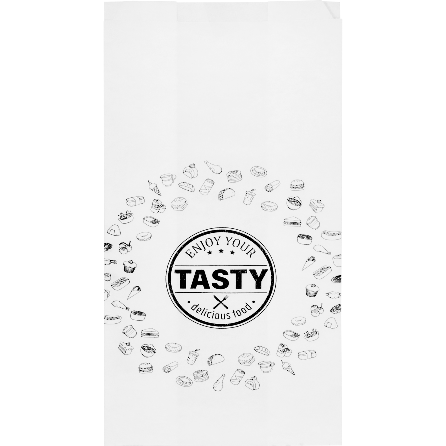Klika - Bag | Snack bag | Ersatz paper | No. 28 | 2 pounds | 16/ 5x34cm | TASTY | white | 5 kg