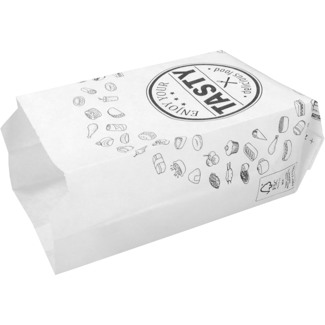 Klika - Bag | Sac de collation | Papier ersatz Non. 1 | 9.5 / 3 | 25x22cm | Savoureux | Blanc | 5 kg