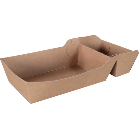 Klika -  Bak | Karton | A9+1/A22 | snackbak | 150x70x35mm | bruin | 300 stuks