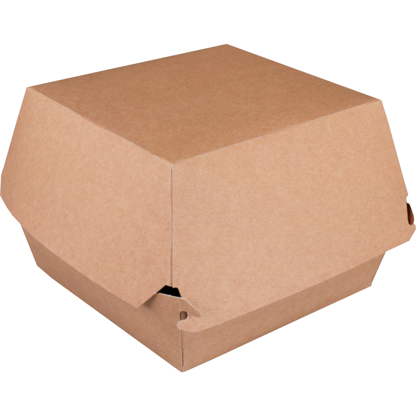 Klika - Bak | Karton | Hamburgerbox | 120x120x100 mm | Braun | 100 Stück