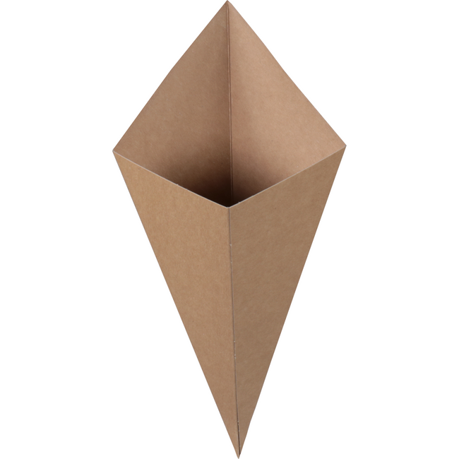 Klika -  Zak | Friteszak | Karton | 19x27cm | bruin | 400 stuks