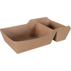 Klika -  Bak | Karton | A7+1/A23 | snackbak | 120x70x35mm | bruin | 300 stuks