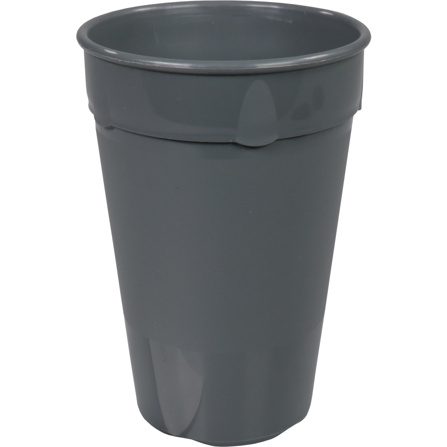 Círculo de platos - | Copa | PP | reutilizable | 400ml | 115 mm | gris | 40 piezas