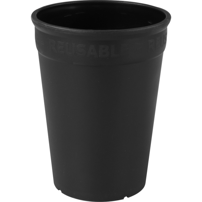 ÖkoCup - | Coupe | PP | réutilisable | 250 ml | noir | 20 pièces