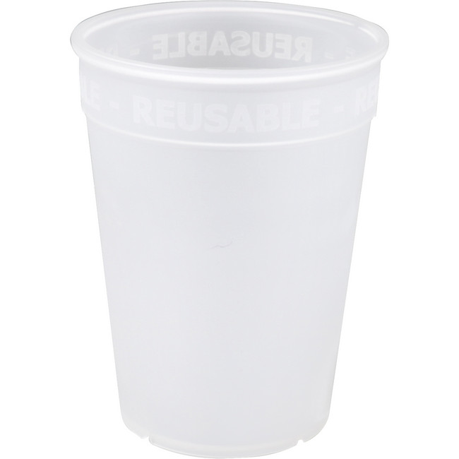 Ökocup - | Coupe | PP | Réutilisable | 250 ml | Transparent 20 morceaux