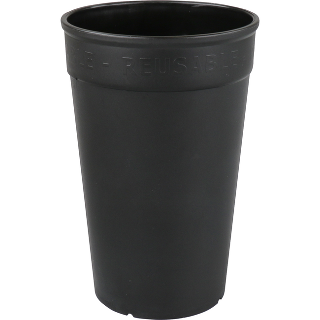 Ökocup - | Coupe | PP | Réutilisable | 300 ml | Noir | 20 morceaux