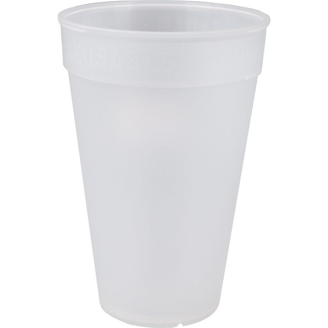 Ökocup - | Coupe | PP | Réutilisable | 400 ml | Transparent 20 morceaux