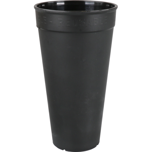 Ökocup - | Coupe | PP | Réutilisable | 500 ml | Noir | 20 morceaux