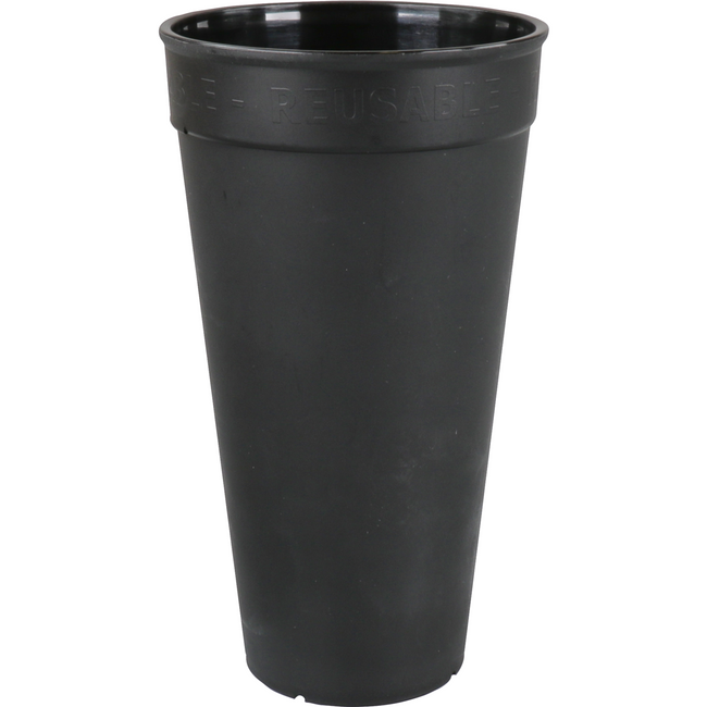 Ökocup - | Coupe | PP | Réutilisable | 500 ml | Noir | 20 morceaux