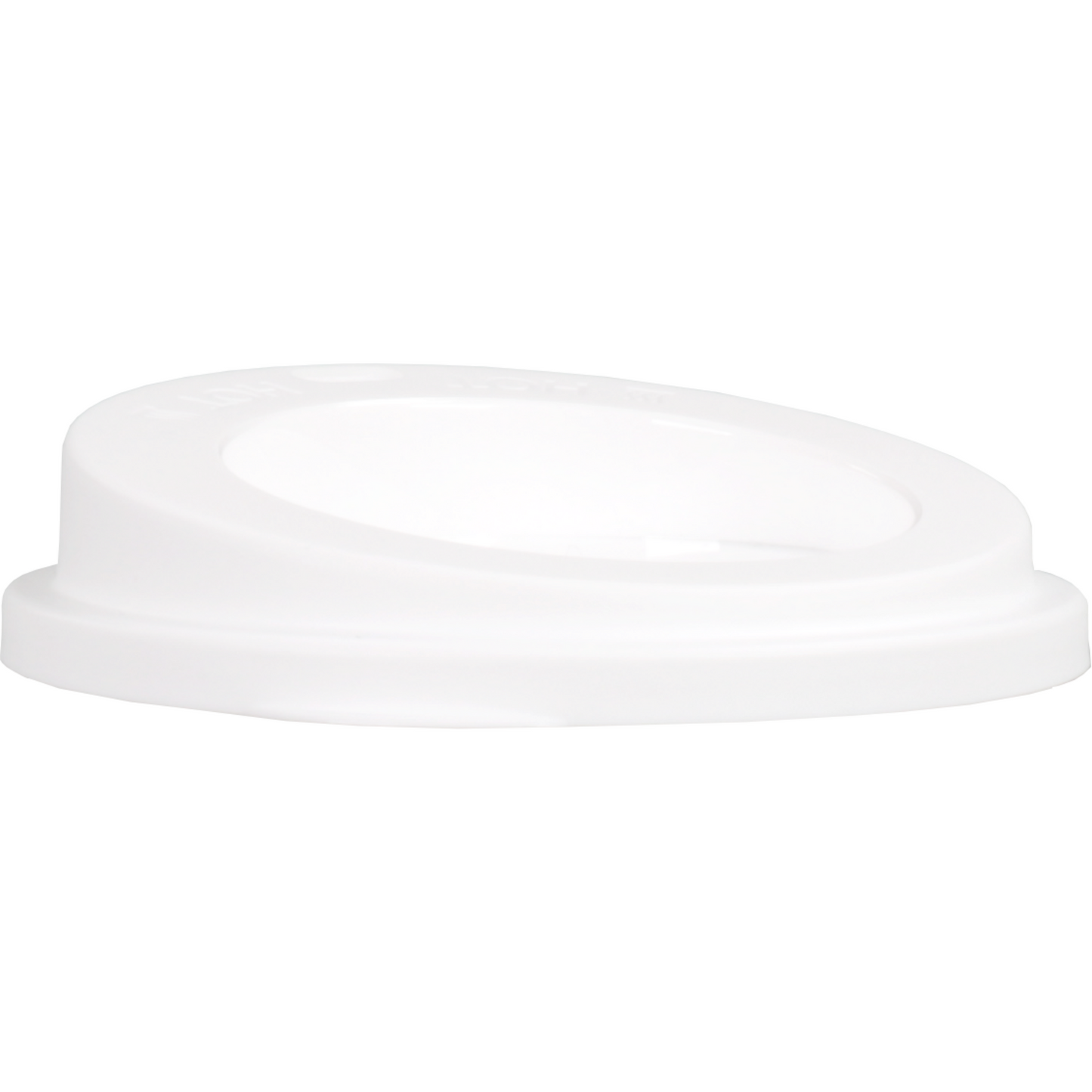 Ökocup - LID | PP | Round | Réutilisable | avec trou de consommation Ø90 mm | Blanc | 20 morceaux