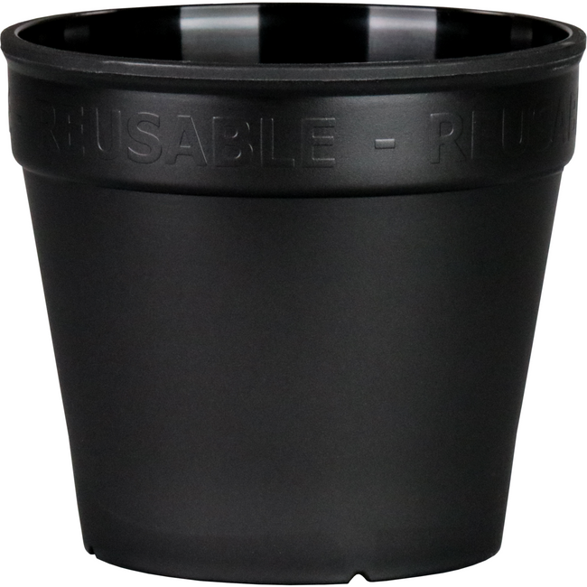 ÖkoCup - | Coupe | PP | réutilisable | 150 ml | 70 mm | noir | 20 pièces