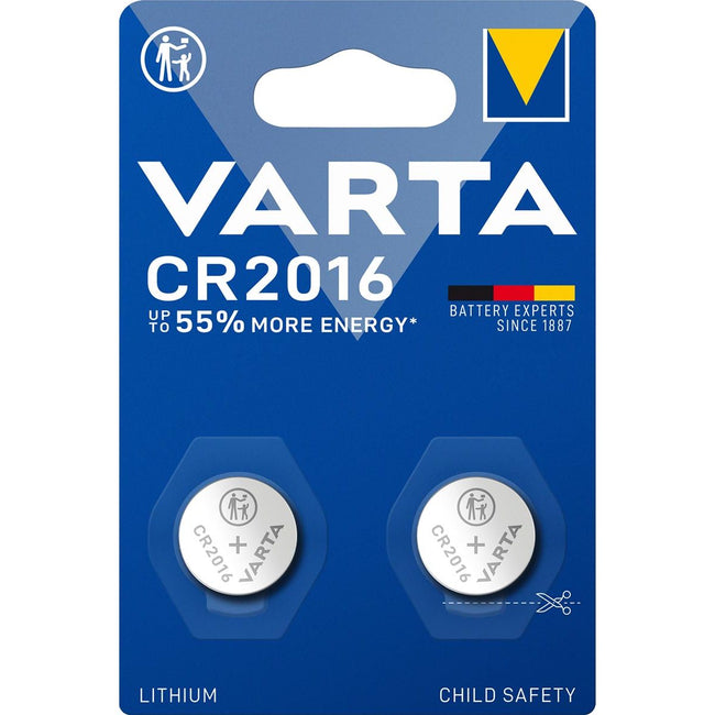 Varta - Knoop Cell Lithium CR2016, Blasen von 2 Teilen