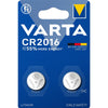 Varta - pile bouton Lithium CR2016, blister de 2 pièces
