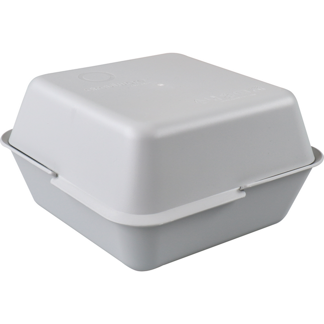 Circulware -  Bak | PP | reusable | hamburgerbak | 156x156x43mm | stone | 72 stuks