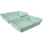 Circulware - BAK | PP | Réutilisable | Boîte de repas | 234x156x43mm | Forêt | 48 pièces