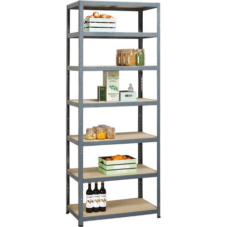 Avasco - A rack Strong Tower L, ft 222 x 90 x 45, 7 shelves, gray