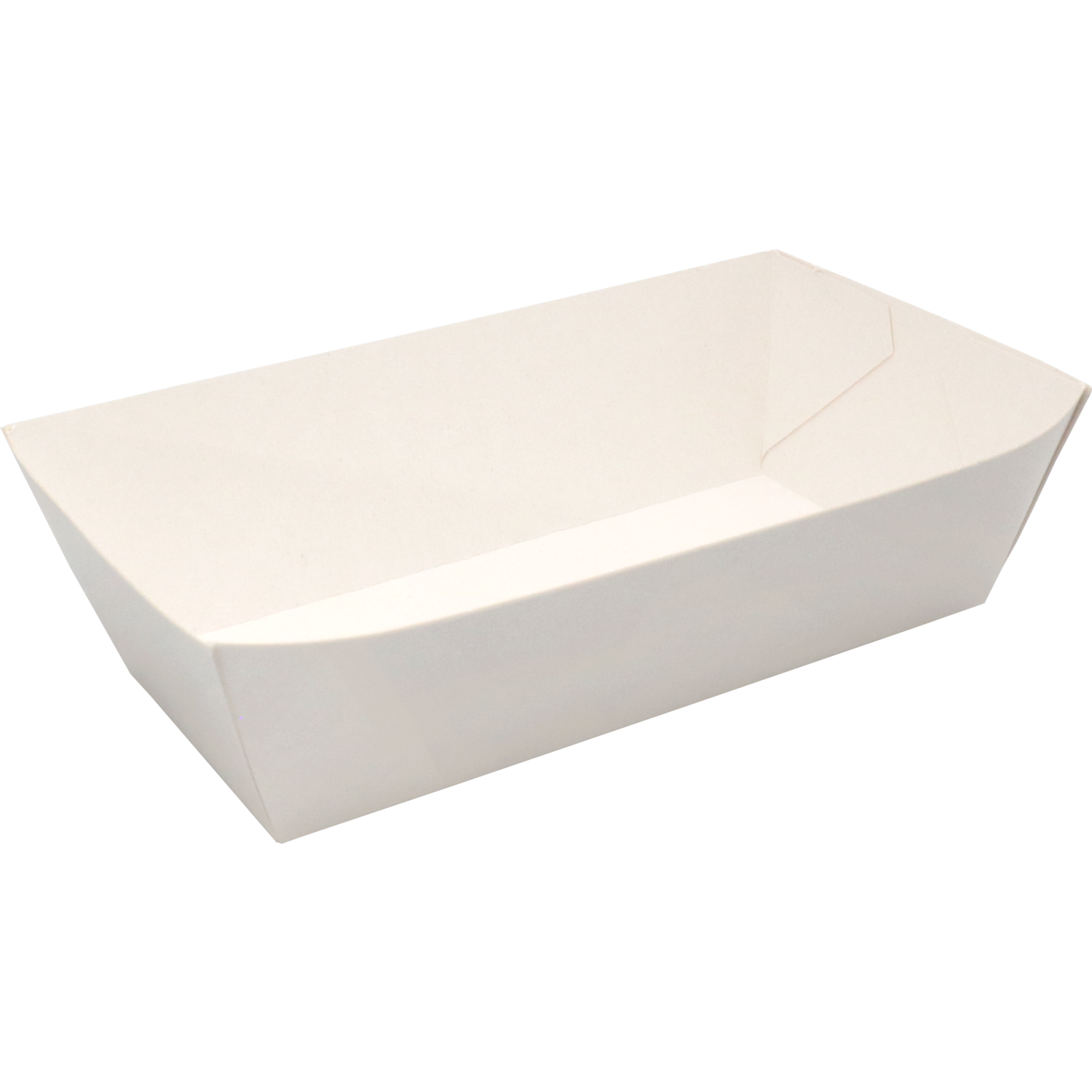 Depa - Bak | Cardboard + clay coating | KA14 | snack container | 140x70x45mm | white | 1500 pieces