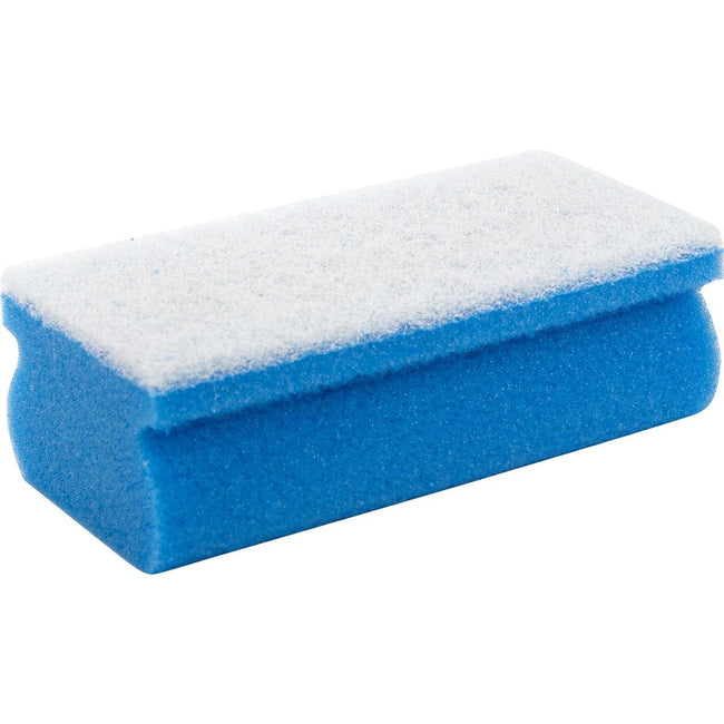 Primesource -  schuurspons, blauw/wit, pak van 10 stuks