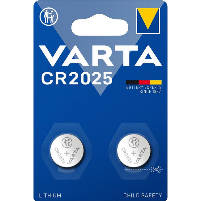 Varta - pila a bottone al litio CR2025, blister da 2 pezzi