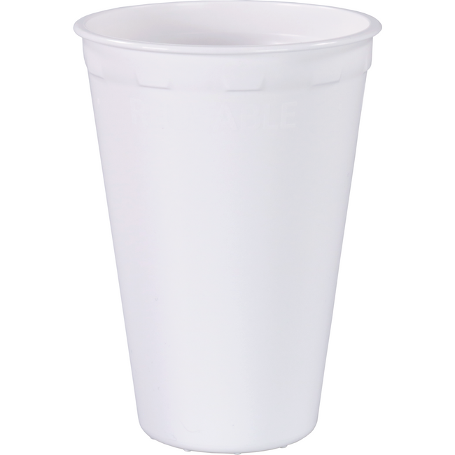 DEPA - | Coupe | PP | Réutilisable | Automatique approprié | 180 ml | 7,5 oz | 96 mm | Blanc | 40 pièces