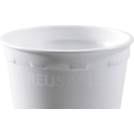 DEPA - | Coupe | PP | Réutilisable | Automatique approprié | 180 ml | 7,5 oz | 96 mm | Blanc | 40 pièces