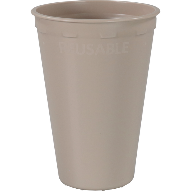 DEPA - | Tasse | Pp | Wiederverwendbar | automatisch geeignet | 180 ml | 7,5oz | 96 mm | Taupe | 40 Stücke